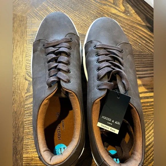 Porter Ash Shoes Porter Ash Parker Brown Nubuck Sneakers